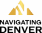 Navigating Denver Logo with black text